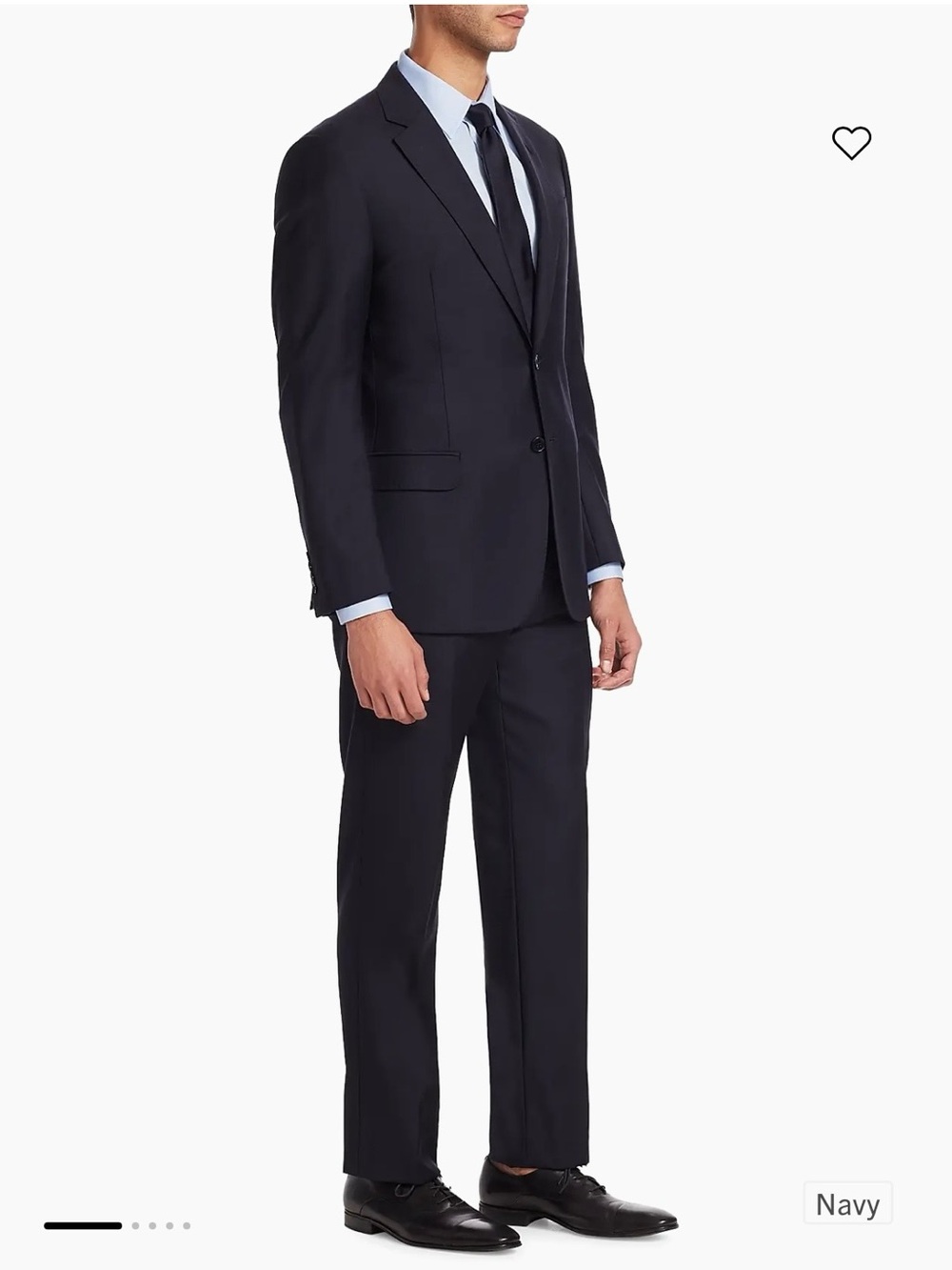 Emporio Armani Black Two Button Suit Jacket and Matching Trousers